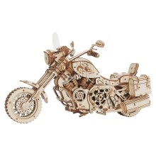 RoboTime - 3D houten mechanische puzzel Motorfiets cruiser