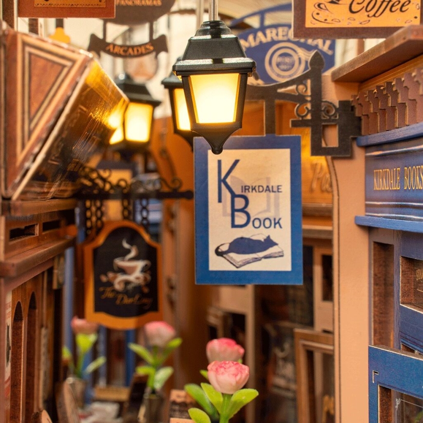 RoboTime - 3D-puzzel LED Boekensteun Bijeenkomst in de Boekenpassage 2xAAA