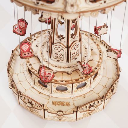 RoboTime - 3D muziekdoos puzzel Ketting carrousel 3xAAA