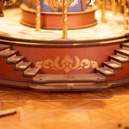 RoboTime - 3D muziekdoos puzzel Klassiek carrousel 5V
