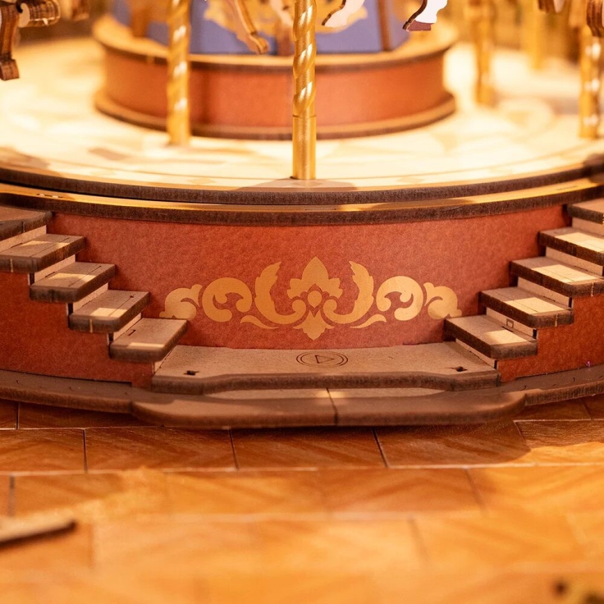 RoboTime - 3D muziekdoos puzzel Klassiek carrousel 5V