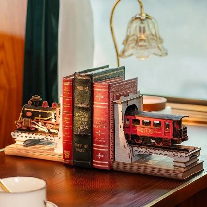 RoboTime - 3D-puzzel Boekenstop Historische stoomtrein