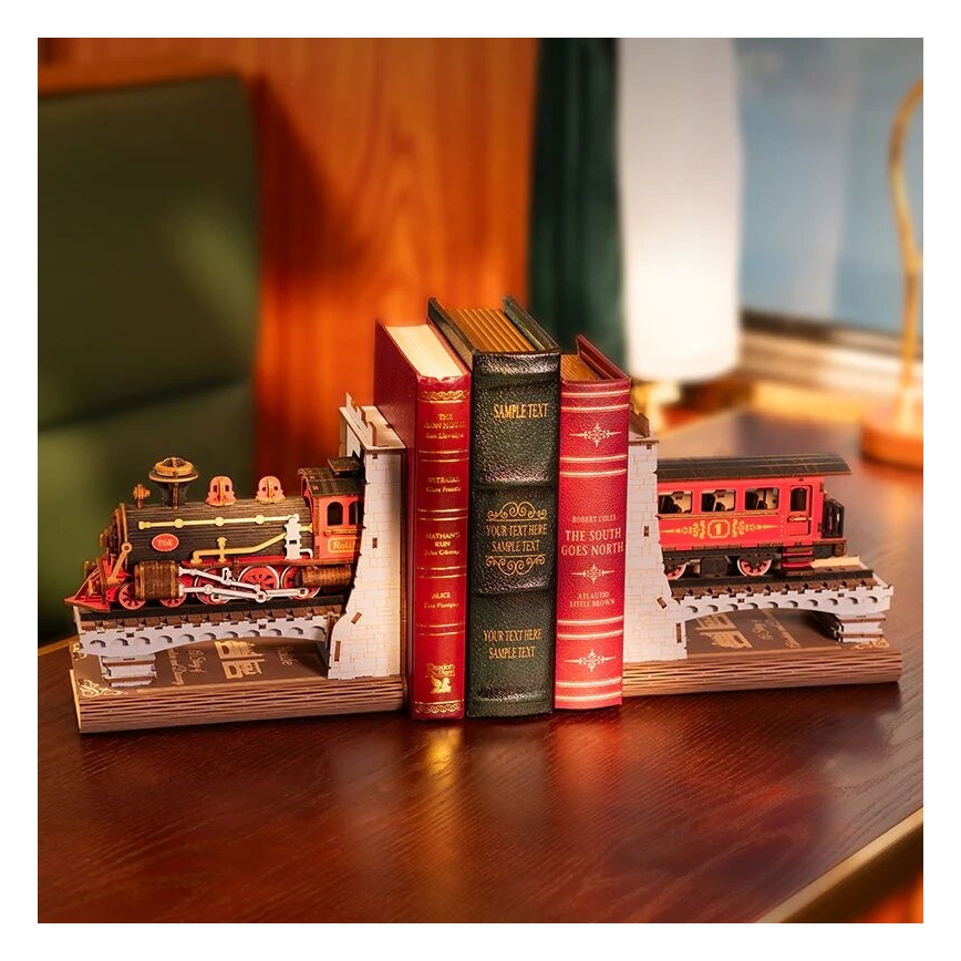 RoboTime - 3D-puzzel Boekenstop Historische stoomtrein