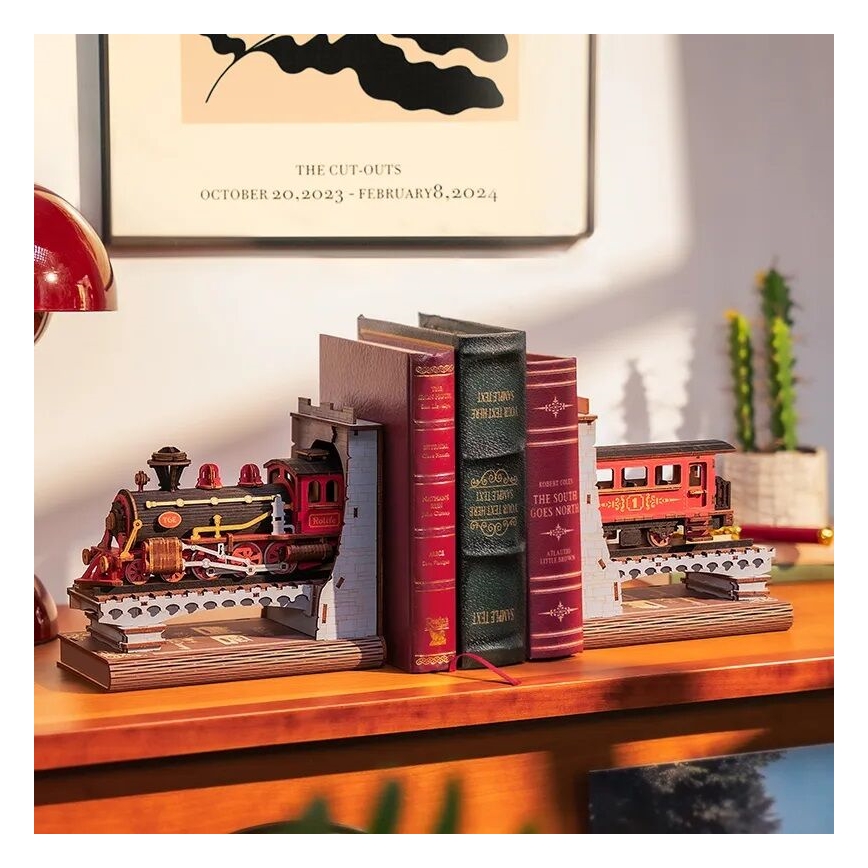 RoboTime - 3D-puzzel Boekenstop Historische stoomtrein