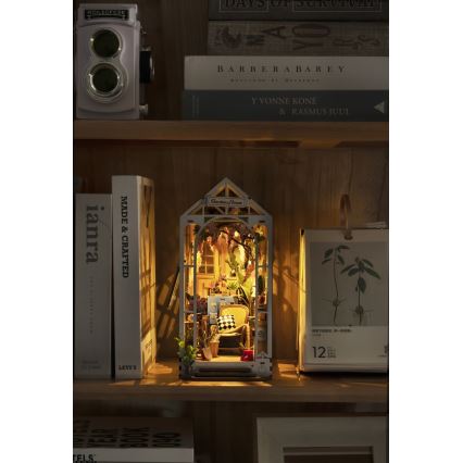 RoboTime - LED Boekenstop Tuin huis 3D puzzle 2xAAA