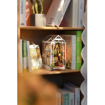 RoboTime - LED Boekenstop Tuin huis 3D puzzle 2xAAA