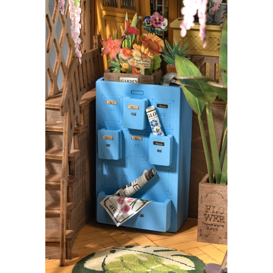 RoboTime - LED Boekenstop Tuin huis 3D puzzle 2xAAA