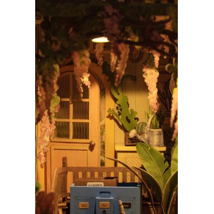 RoboTime - LED Boekenstop Tuin huis 3D puzzle 2xAAA