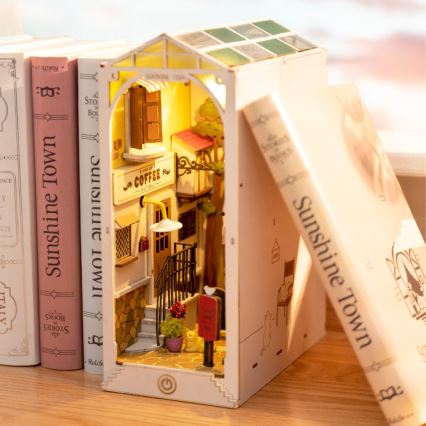 RoboTime - LED Boekenstop Zonnige stad 2xAAA