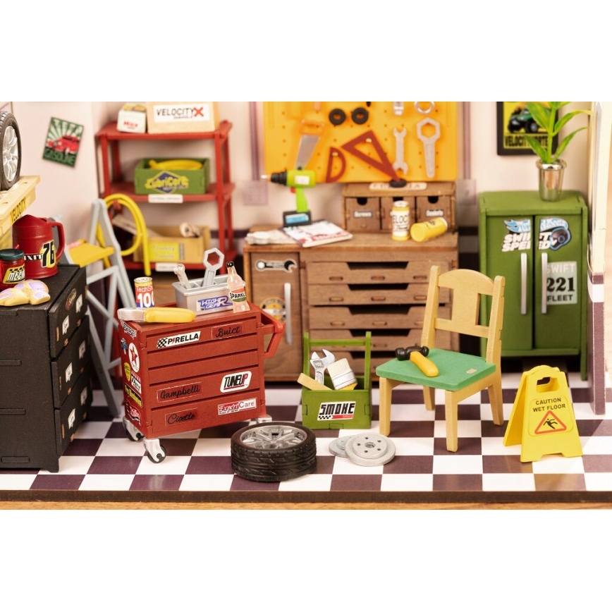 RoboTime - Miniatuur huis Garage 2xAAA