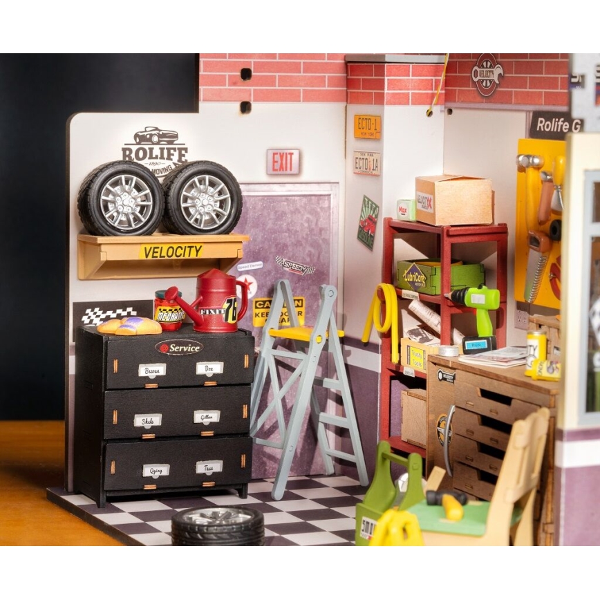 RoboTime - Miniatuur huis Garage 2xAAA