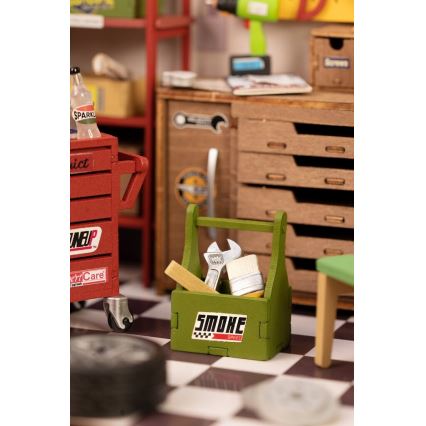 RoboTime - Miniatuur huis Garage 2xAAA