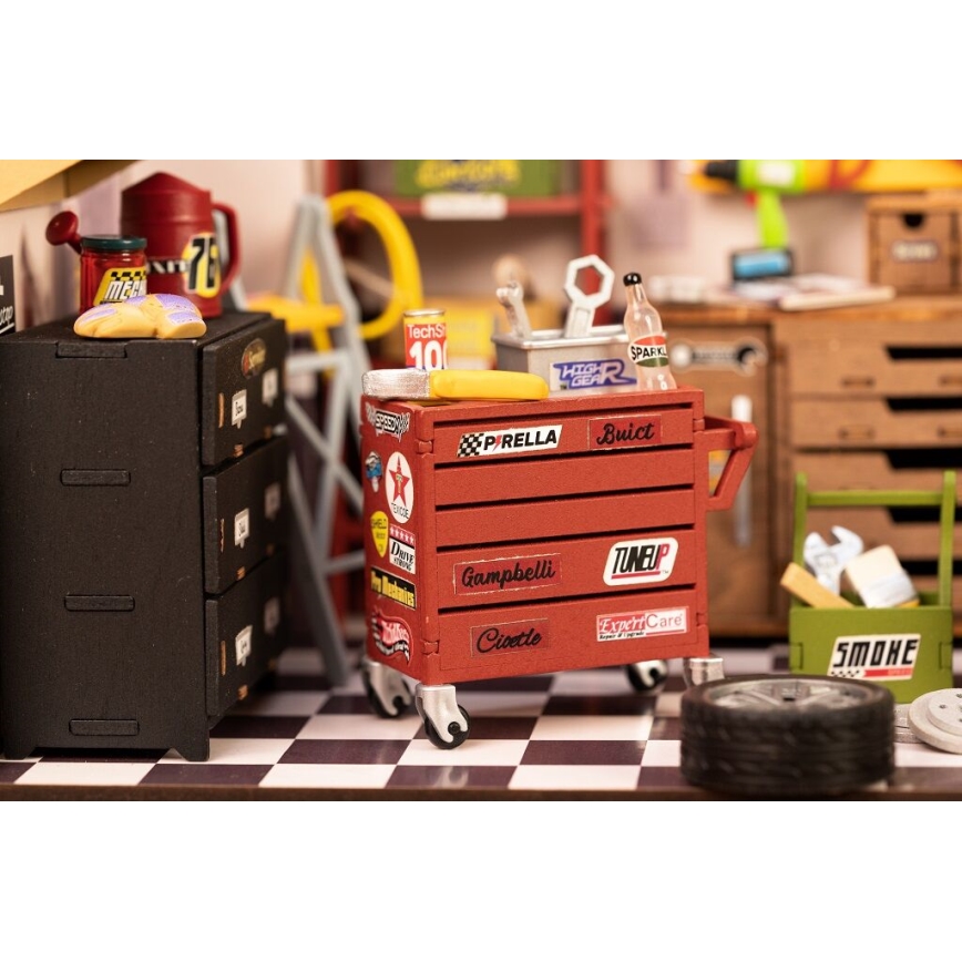 RoboTime - Miniatuur huis Garage 2xAAA
