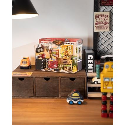 RoboTime - Miniatuur huis Garage 2xAAA