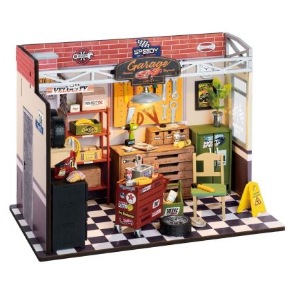 RoboTime - Miniatuur huis Garage 2xAAA