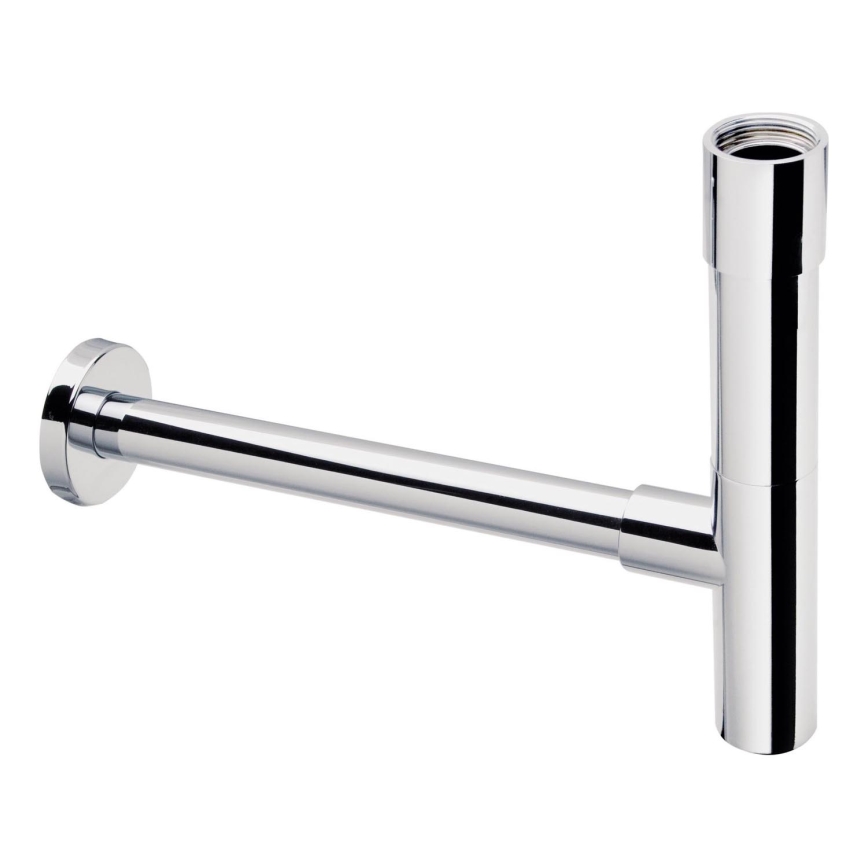 Roca A506403110 - Ronde sifon voor wastafel ROCA, glanzend chroom