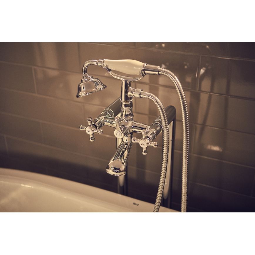 Roca A5A014BC00 - Badset met mengkraan CARMEN, glanzend chroom