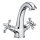 Roca A5A3A4BC00 - Wastafelmengkraan met waste en overloop CARMEN RETRO 17,8 cm glanzend chroom
