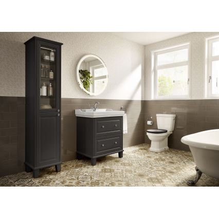 Roca A5A3A4BC00 - Wastafelmengkraan met waste en overloop CARMEN RETRO 17,8 cm glanzend chroom