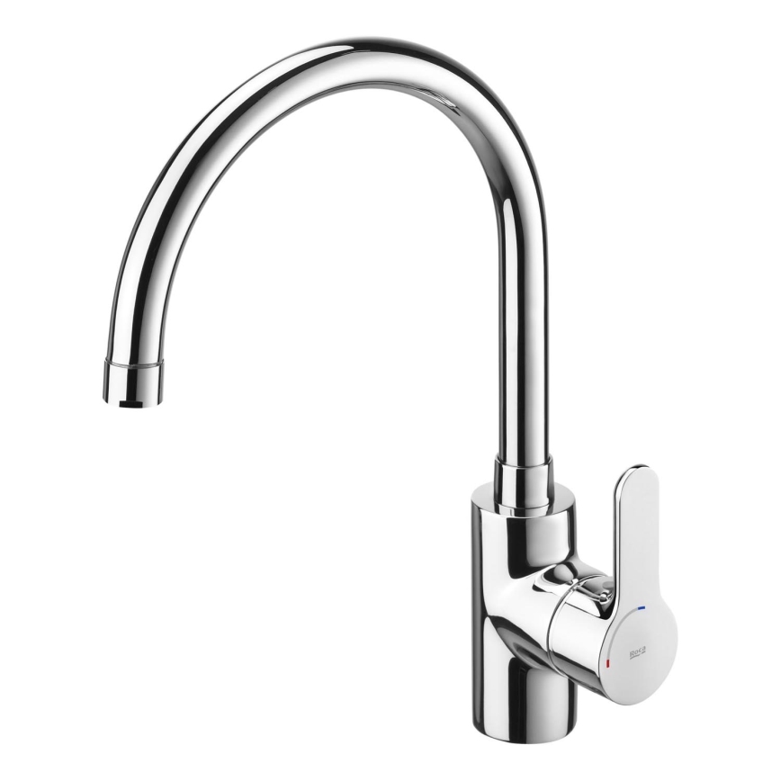 Roca A5A8409C00 - Keukenkraan L20 32,5 cm glanzend chroom