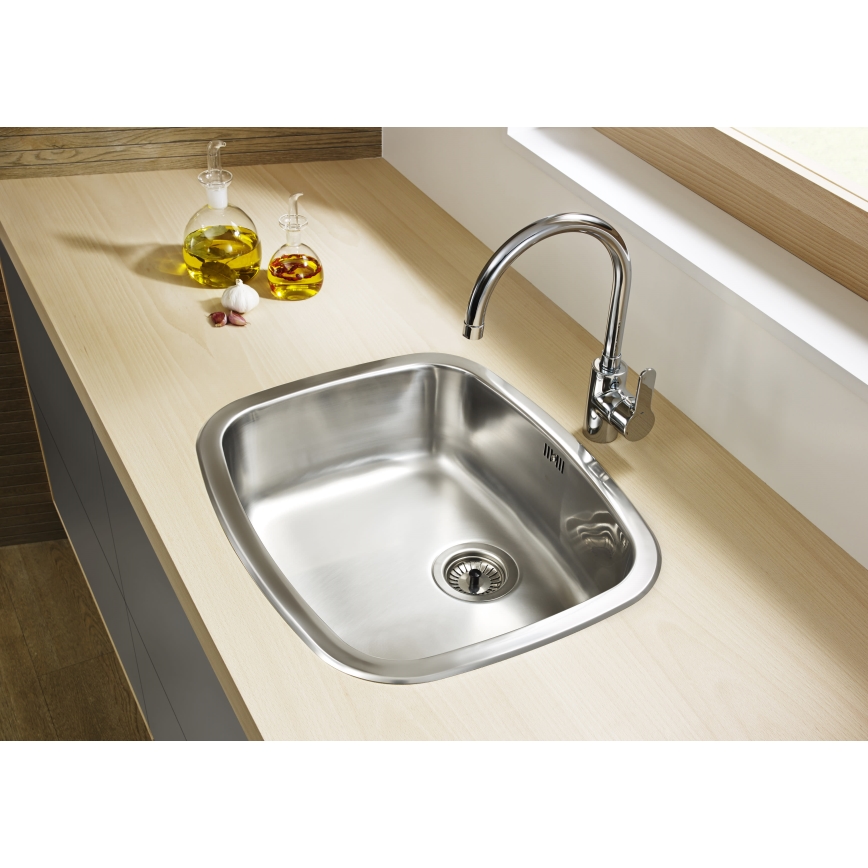 Roca A5A8409C00 - Keukenkraan L20 32,5 cm glanzend chroom