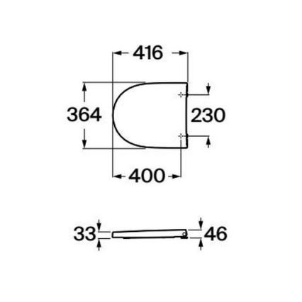Roca A8012AC00B - SoftClose toiletzitting MERIDIAN supralit/wit