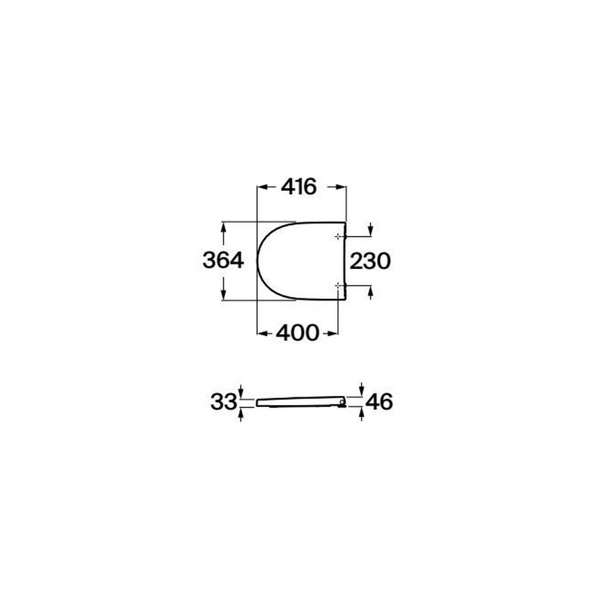 Roca A8012AC00B - SoftClose toiletzitting MERIDIAN supralit/wit