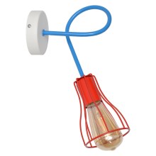 Rode Wandlamp voor kinderkamer OXFORD 1x E27 / 60W / 230V