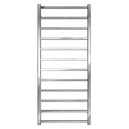 Roestvrijstalen badkamerladderradiator INOX TOKIO 233W/230V 117x53 cm, glanzend chroom