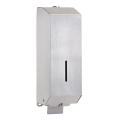 Roestvrijstalen zeepdispenser 10 x 32 cm, zilverkleurig
