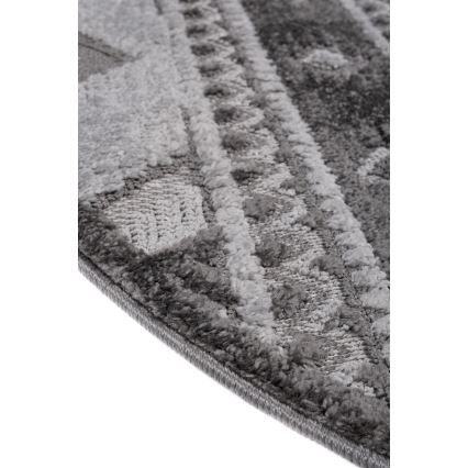 Rond buitentapijt CHIARA 120 cm grijs