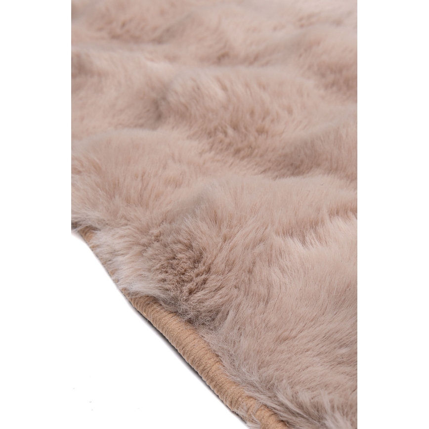 Rond vloerkleed RABBIT BUBBLE 160 cm beige