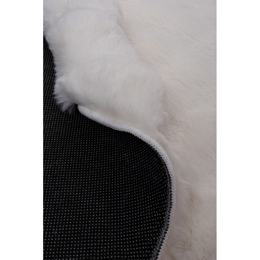 Rond vloerkleed RABBIT BUBBLE 160 cm crème