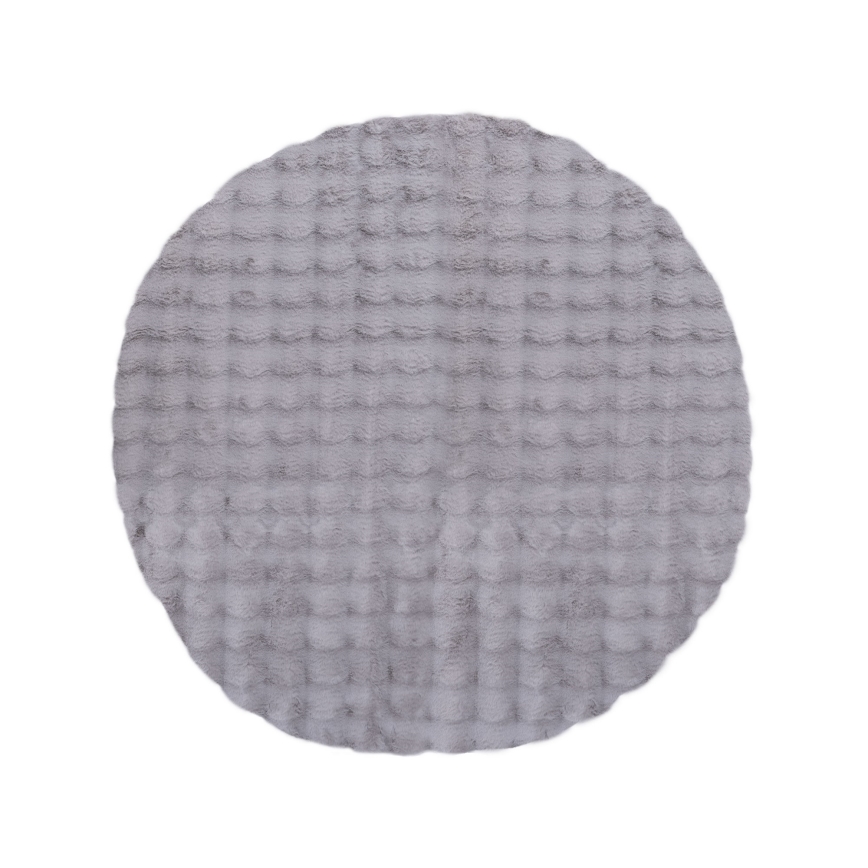 Rond vloerkleed RABBIT BUBBLE 160 cm grijs