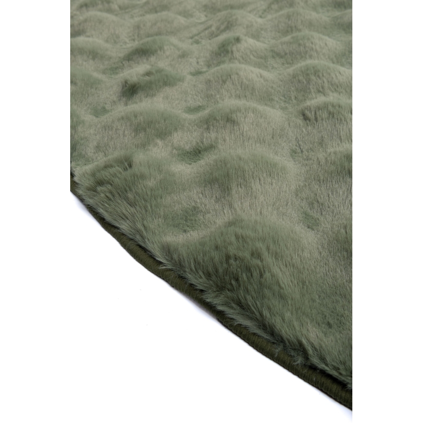 Rond vloerkleed RABBIT BUBBLE 160 cm groen
