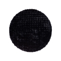 Rond vloerkleed RABBIT BUBBLE 160 cm, zwart