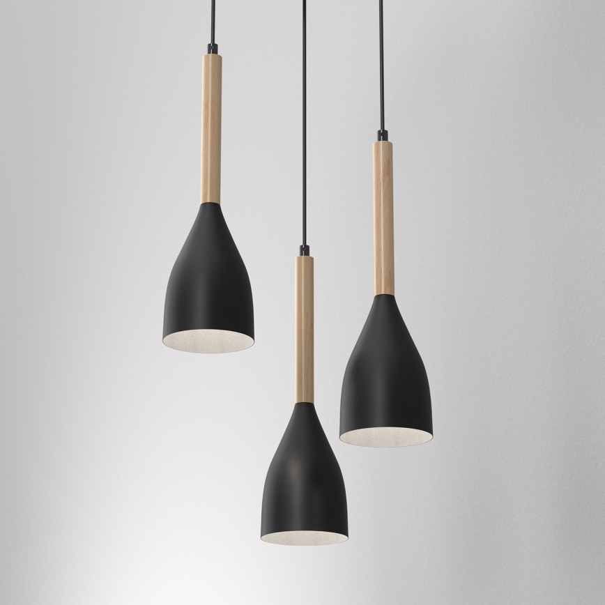 Ronde Eettafel Hanglamp MUZA 3x E27 / 60W / 230V