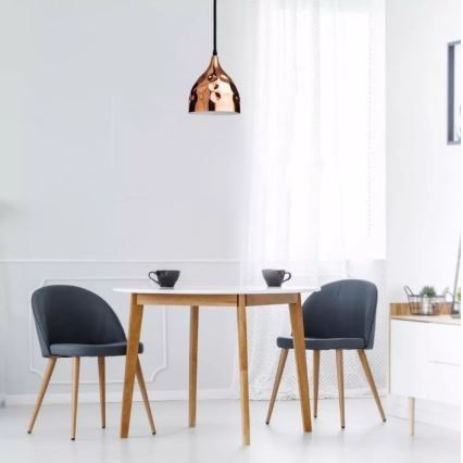 Rose Goud Hanglamp aan een koord 1x E27 / 60W / 230V