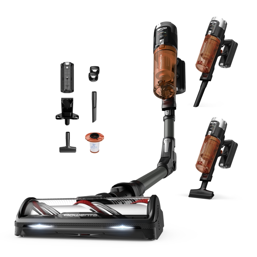 Rowenta - 2-in-1 steelstofzuiger X-FORCE FLEX 380W/25,2V zwart 2000 mAh