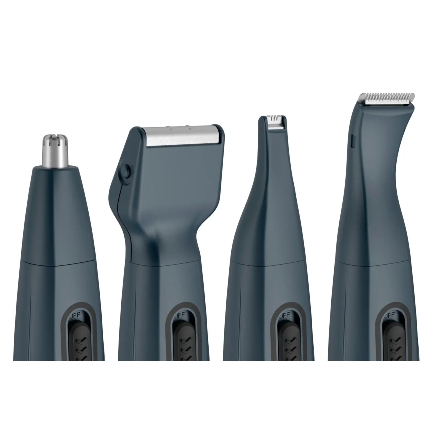 Rowenta - Haar trimmer MINI GROOMING KIT SPECIALIST 8in1 1xAA blauw
