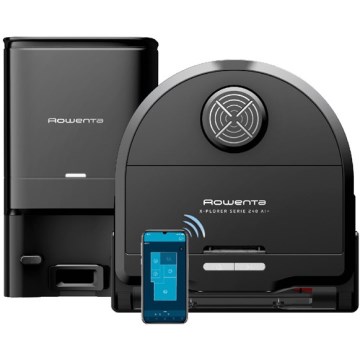 Rowenta - Slimme robotstofzuiger met dweilfunctie X-PLORER S240+ AI Animal & Allergy Wi-Fi 5200 mAh