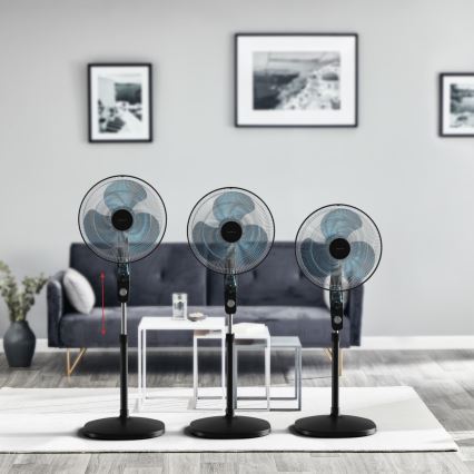 Rowenta - Staande ventilator met muggenverjager ESSENTIAL+ 60W/230V 130 cm zwart