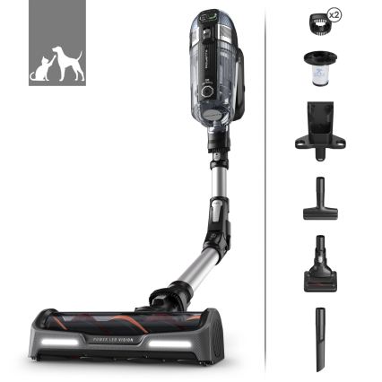 Rowenta - 3-in-1 steelstofzuiger X-FORCE ANIMAL AUTO 480W/32,4V zwart 2000 mAh