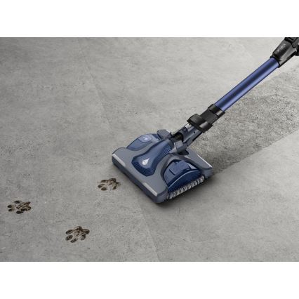 Rowenta - Steelstofzuiger met dweil X-FORCE FLEX ANIMAL AQUA AUTO 3-in-1 480W/32,4V 2500 mAh blauw