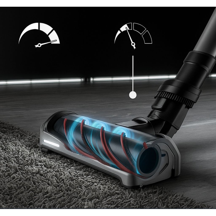 Rowenta - Steelstofzuiger met dweil X-FORCE FLEX ANIMAL AQUA AUTO 3-in-1 480W/32,4V 2500 mAh blauw