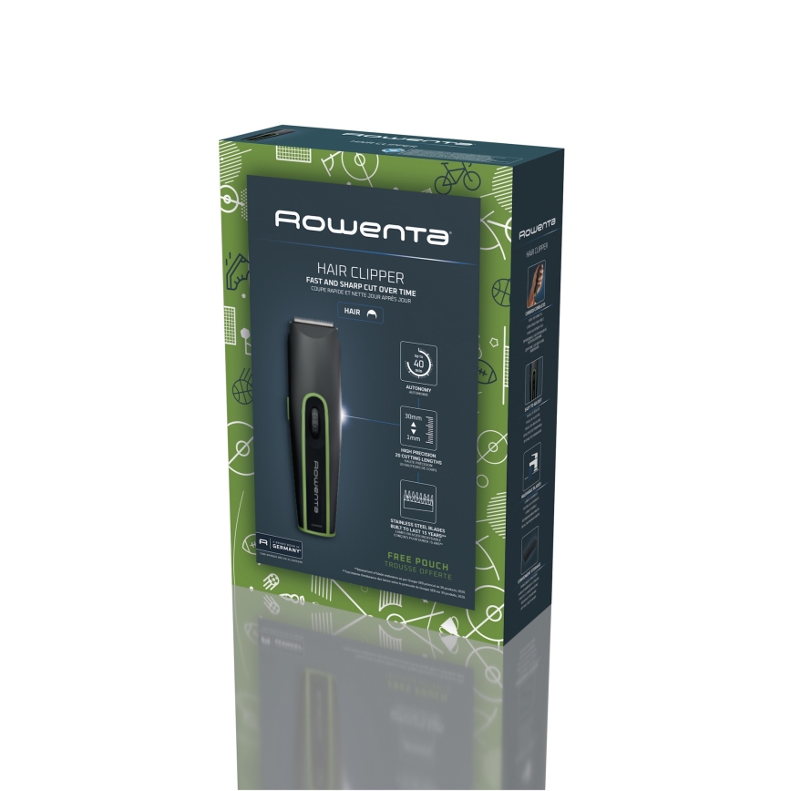 Rowenta - Trimmer SPORT COLLECTION 600 mAh zwart