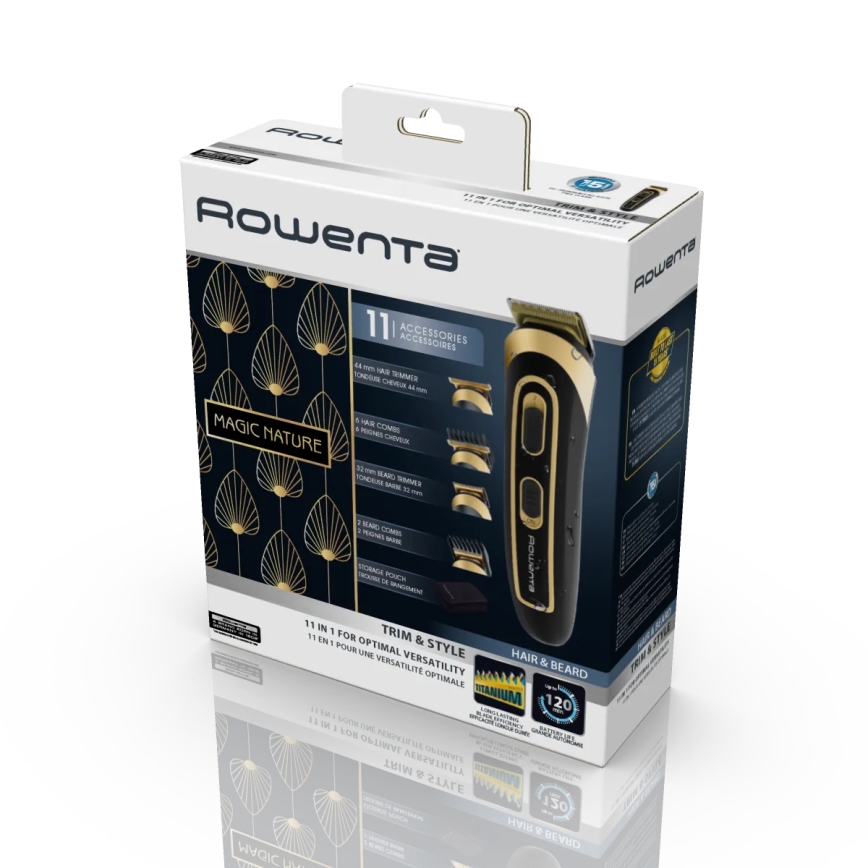 Rowenta - Trimmer TRIM & STYLE 750 mAh zwart/goud