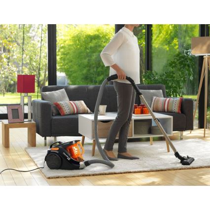Rowenta - Zakloze stofzuiger COMPACT POWER 1,5l 750W/230V zwart/oranje