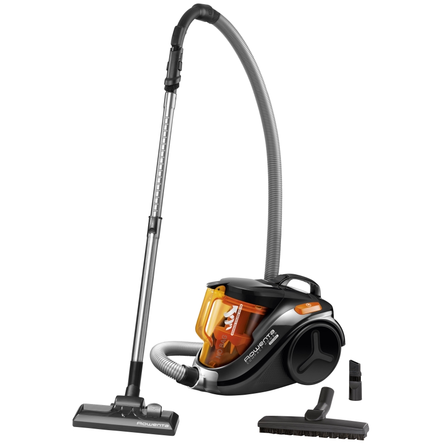 Rowenta - Zakloze stofzuiger COMPACT POWER 1,5l 750W/230V zwart/oranje