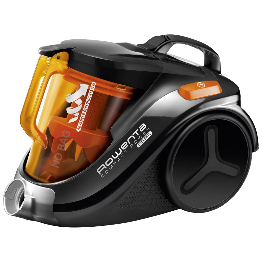 Rowenta - Zakloze stofzuiger COMPACT POWER 1,5l 750W/230V zwart/oranje